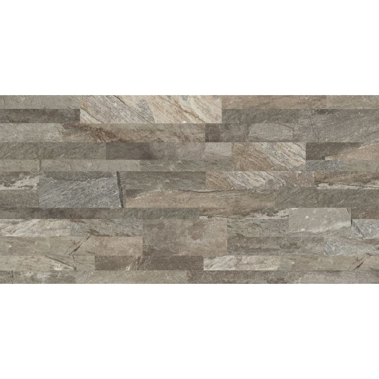 La Fenice Muretto Decor Wandtegel 30.8x61.5cm Quarzite Cenere